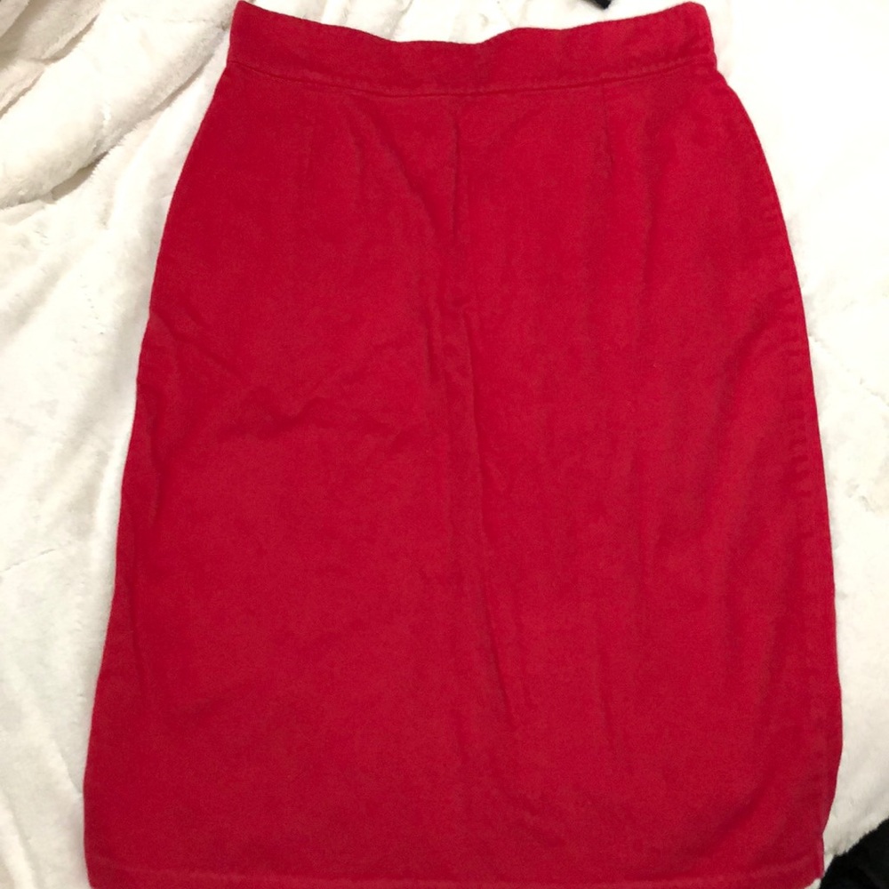 Pinup couture red pencil skirt